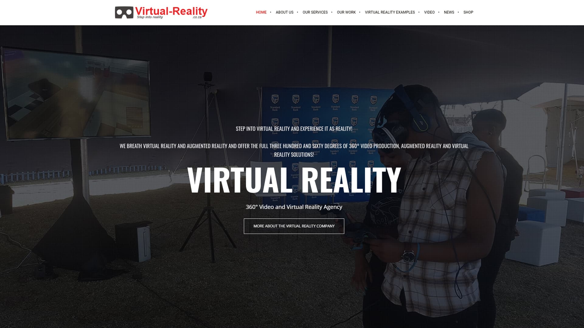 Virtual Reality South Africa website overview