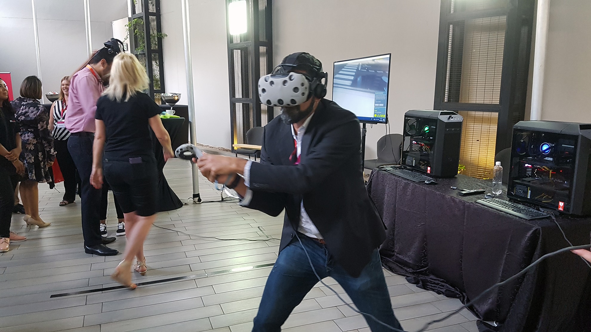 Corporate virtual reality team building