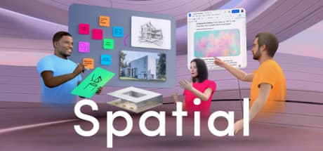 Avatars collaborating around shared content in a Spatial virtual environment