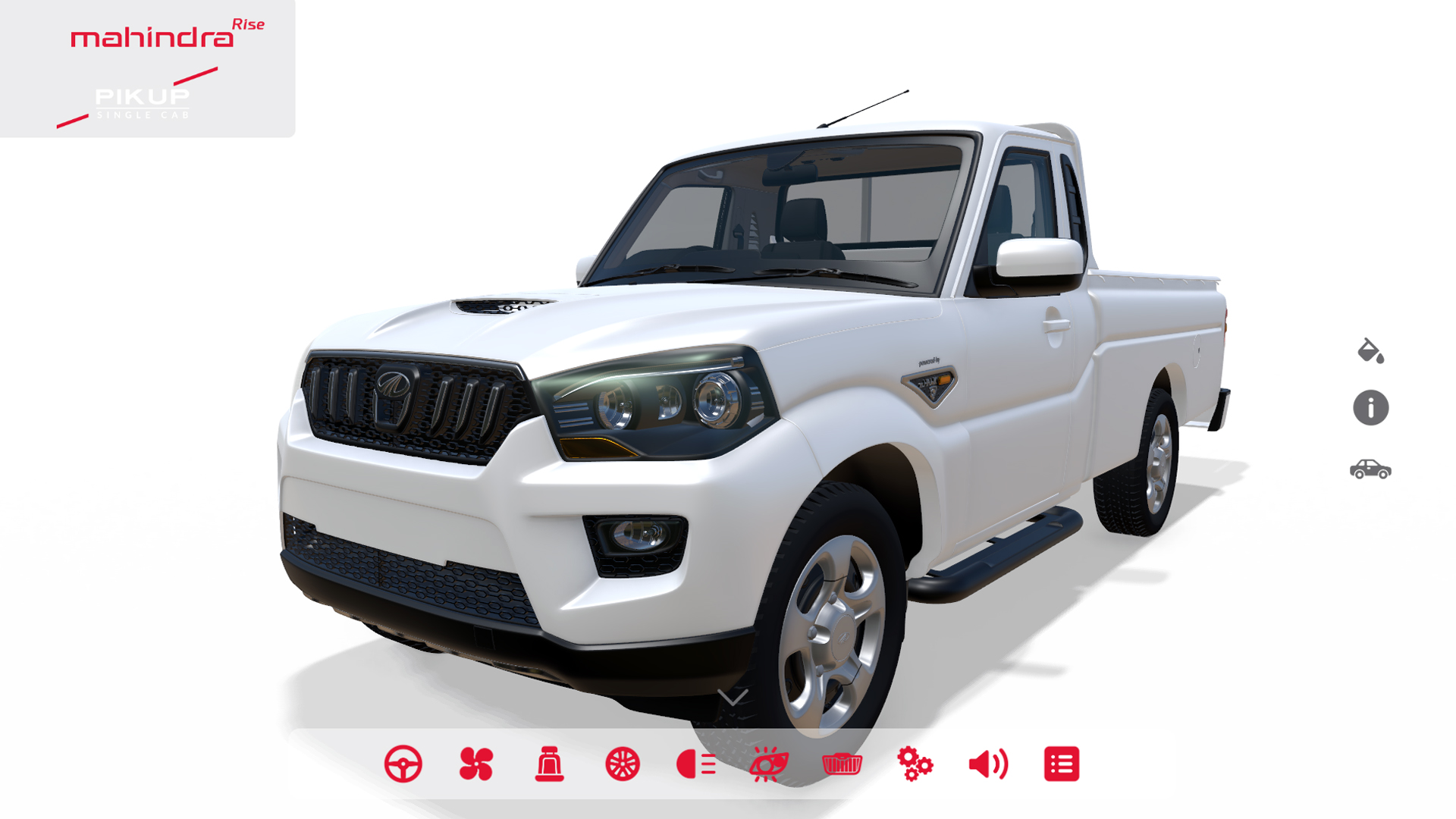 3d Model Mahindra Single Pickup