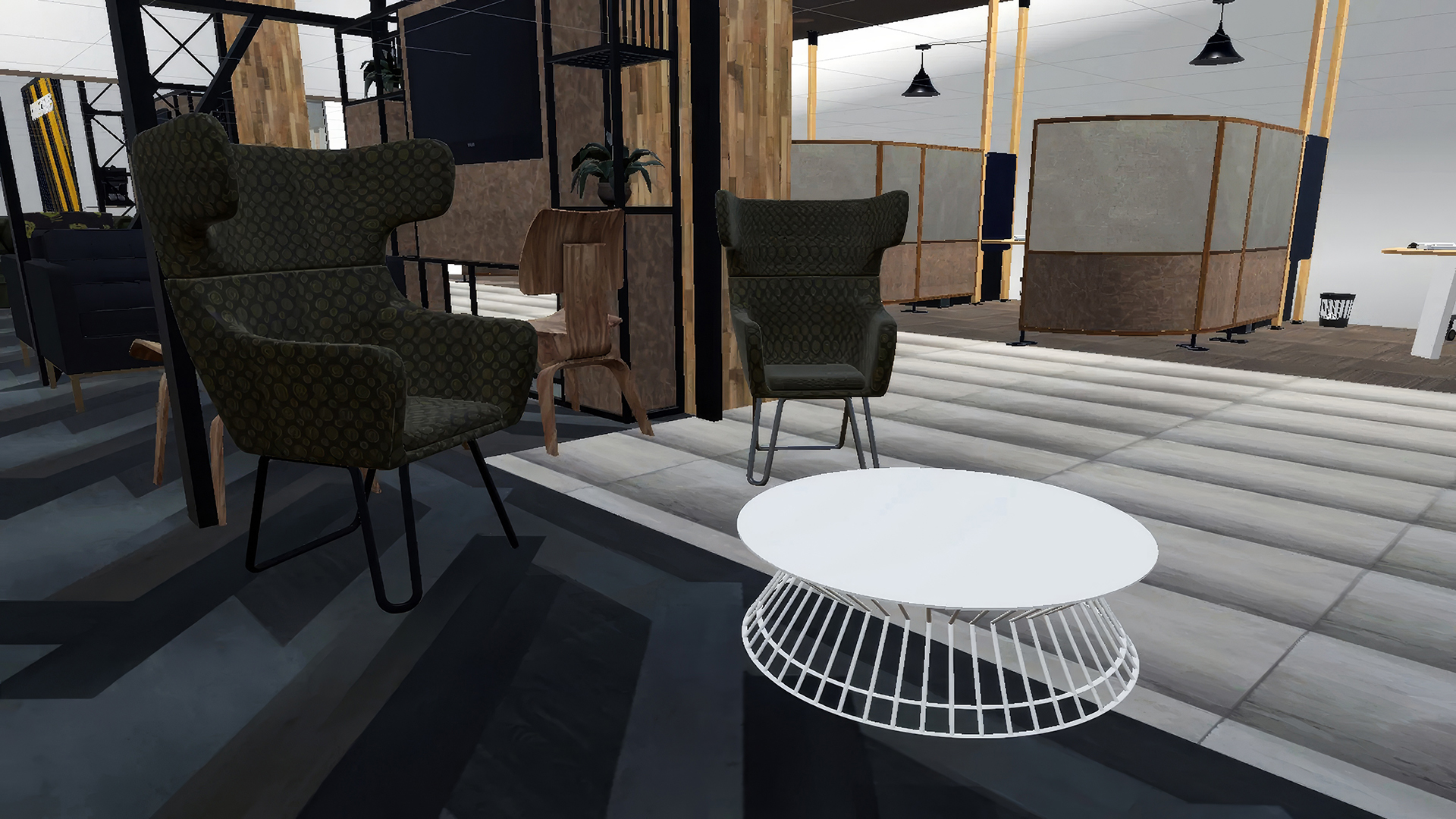3d Model Standard Bank Branch Furniture