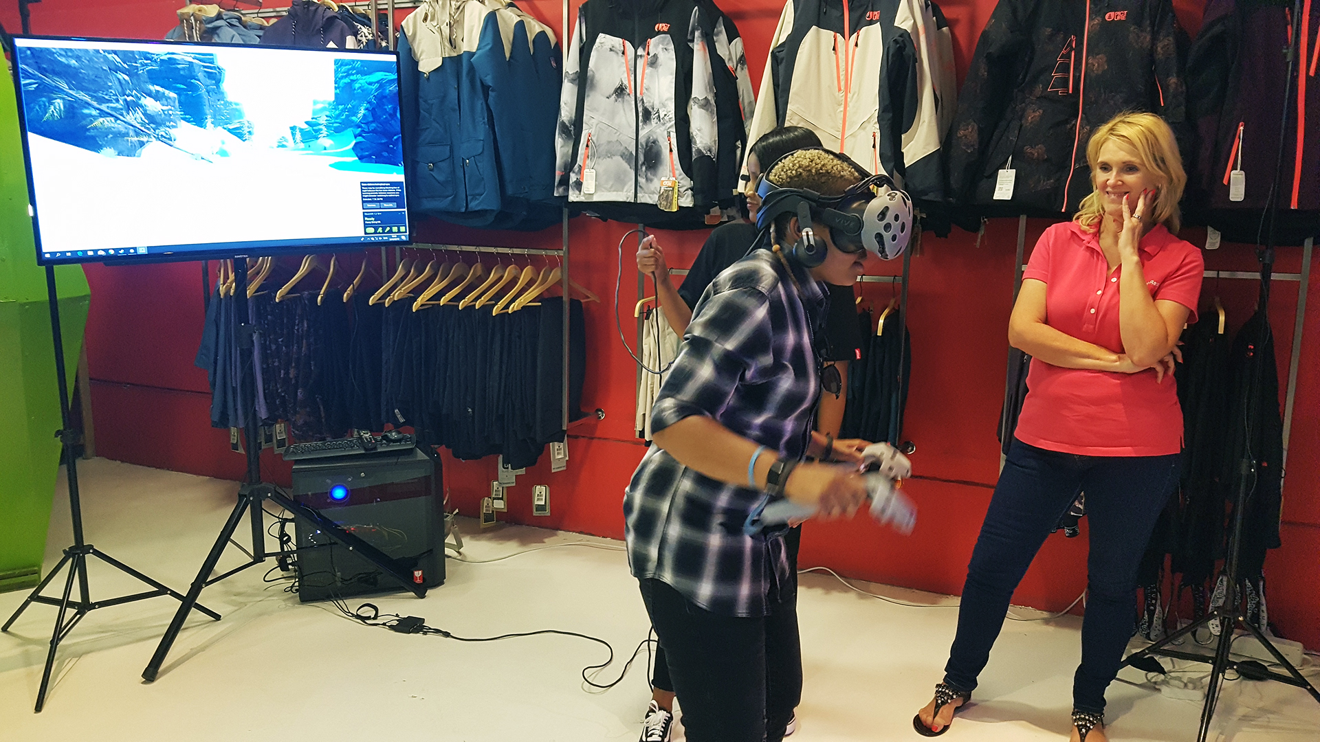 skiing virtual reality game